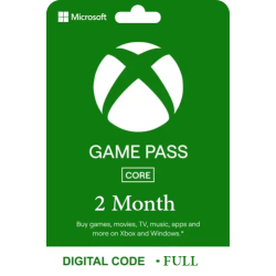 Xbox Game Pass for Console: 2 Month Membership - Full -  [Digital Code]