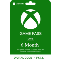 Xbox Game Pass for Console: 6 Month Membership - Full -  [Digital Code]