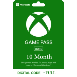 Xbox Game Pass for Console: 10 Month Membership - Full -  [Digital Code]