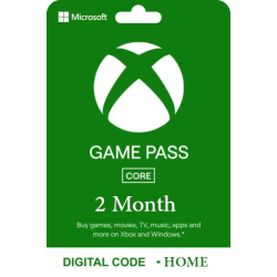 Xbox Game Pass for Console: 2 Month Membership - Home -  [Digital Code]