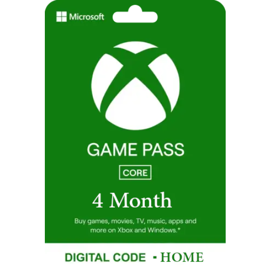 Xbox Game Pass for Console: 4 Month Membership - Home -  [Digital Code]