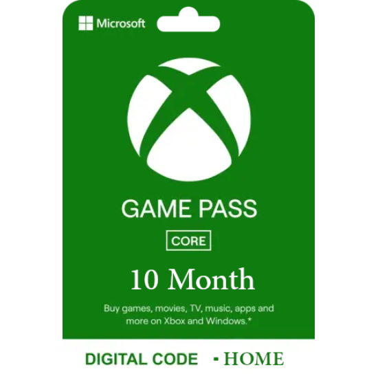 Xbox Game Pass for Console: 10 Month Membership - Home -  [Digital Code]