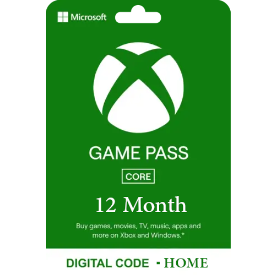 Xbox Game Pass for Console: 12 Month Membership - Home -  [Digital Code]