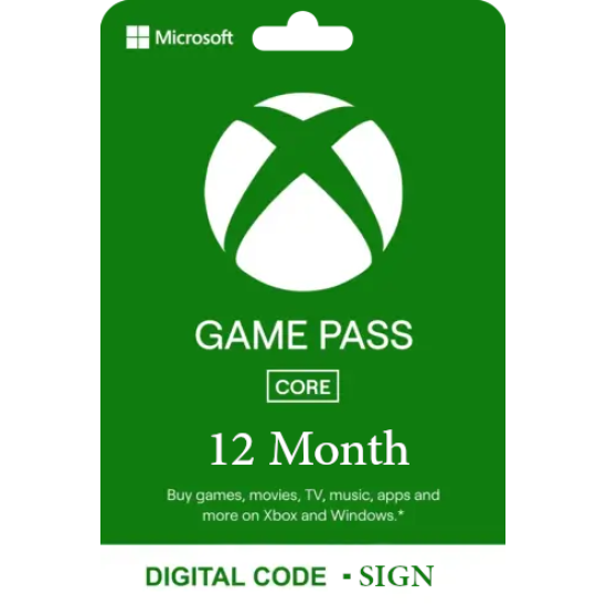 Xbox Game Pass for Console: 12 Month Membership - Sign -  [Digital Code]