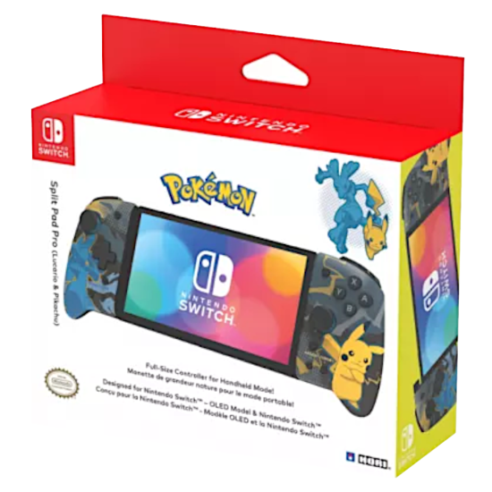 HORI Split Pad Pro-Pokemon-LUCARIO-PIKACHU-for Nintendo Switch
