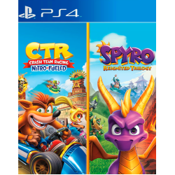 Crash Team Racing & Spyro Reignited Trilogy Game Bundle Arabic -PS4 -USED